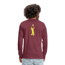 Load image into Gallery viewer, Maica Wear Men's Premium Long Sleeve T-Shirt - heather burgundy