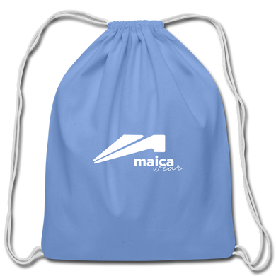 Maica Wear Cotton Drawstring Bag - carolina blue