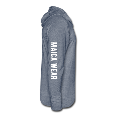 Maica Wear Unisex Tri-Blend Hoodie Shirt - heather blue