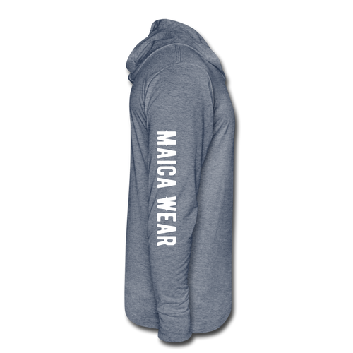 Maica Wear Unisex Tri-Blend Hoodie Shirt - heather blue