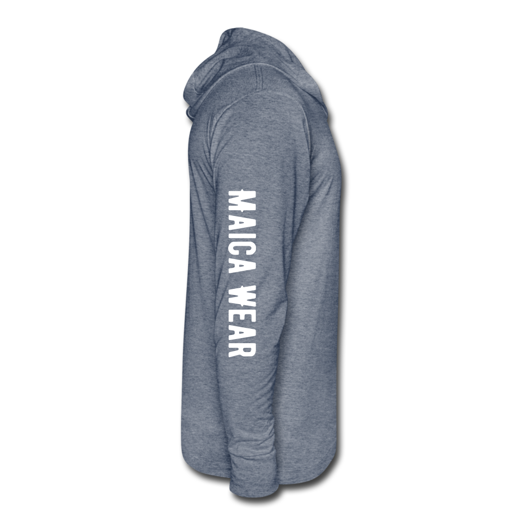 Maica Wear Unisex Tri-Blend Hoodie Shirt - heather blue