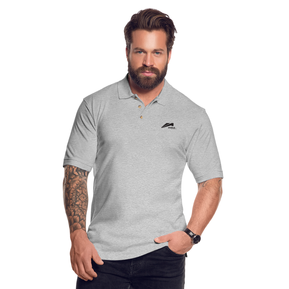 Maica Wear Men's Pique Polo Shirt - heather gray