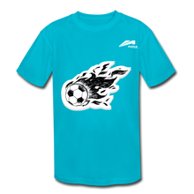 Load image into Gallery viewer, Maica Wear Kids&#39; Moisture Wicking Performance T-Shirt - turquoise
