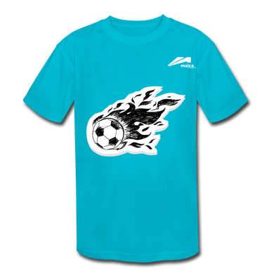 Maica Wear Kids' Moisture Wicking Performance T-Shirt - turquoise