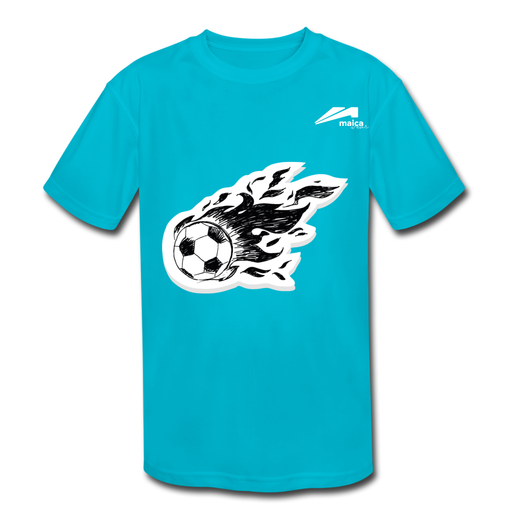 Maica Wear Kids' Moisture Wicking Performance T-Shirt - turquoise